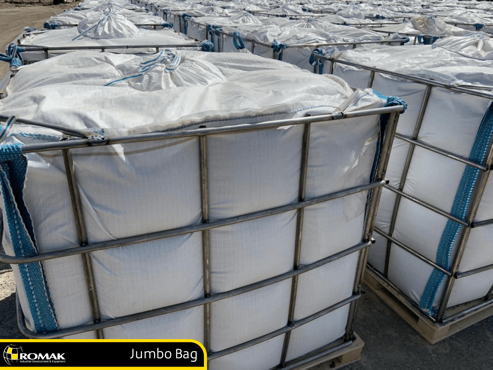 Jumbo Bags for Iran Bitumen – Romak Trading Global Supply Romak Trading Iran Bitumen packed in 1-ton jumbo bags for export