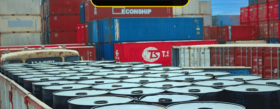 Iran Bitumen in new steel drums ready for export by Romak Trading