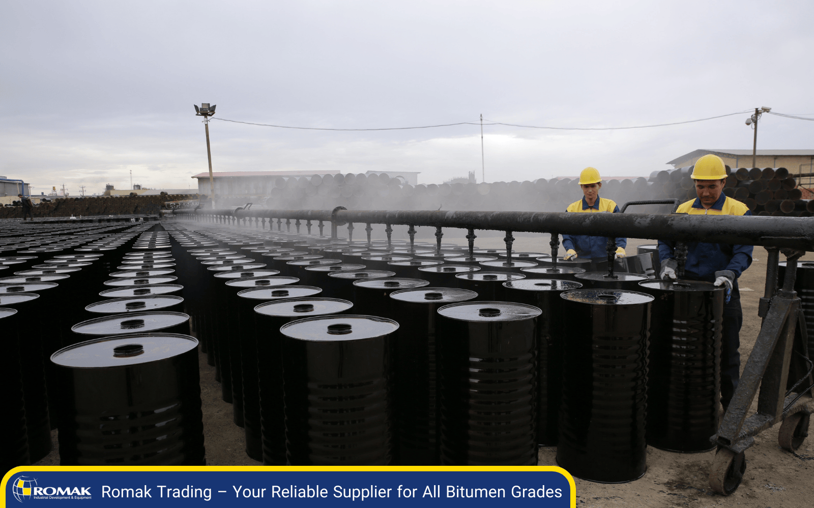 Reliable Iran Bitumen Supplier – High-Quality Bitumen for Global Markets Supplying high-quality Iran bitumen grades for road construction and industrial applications.
