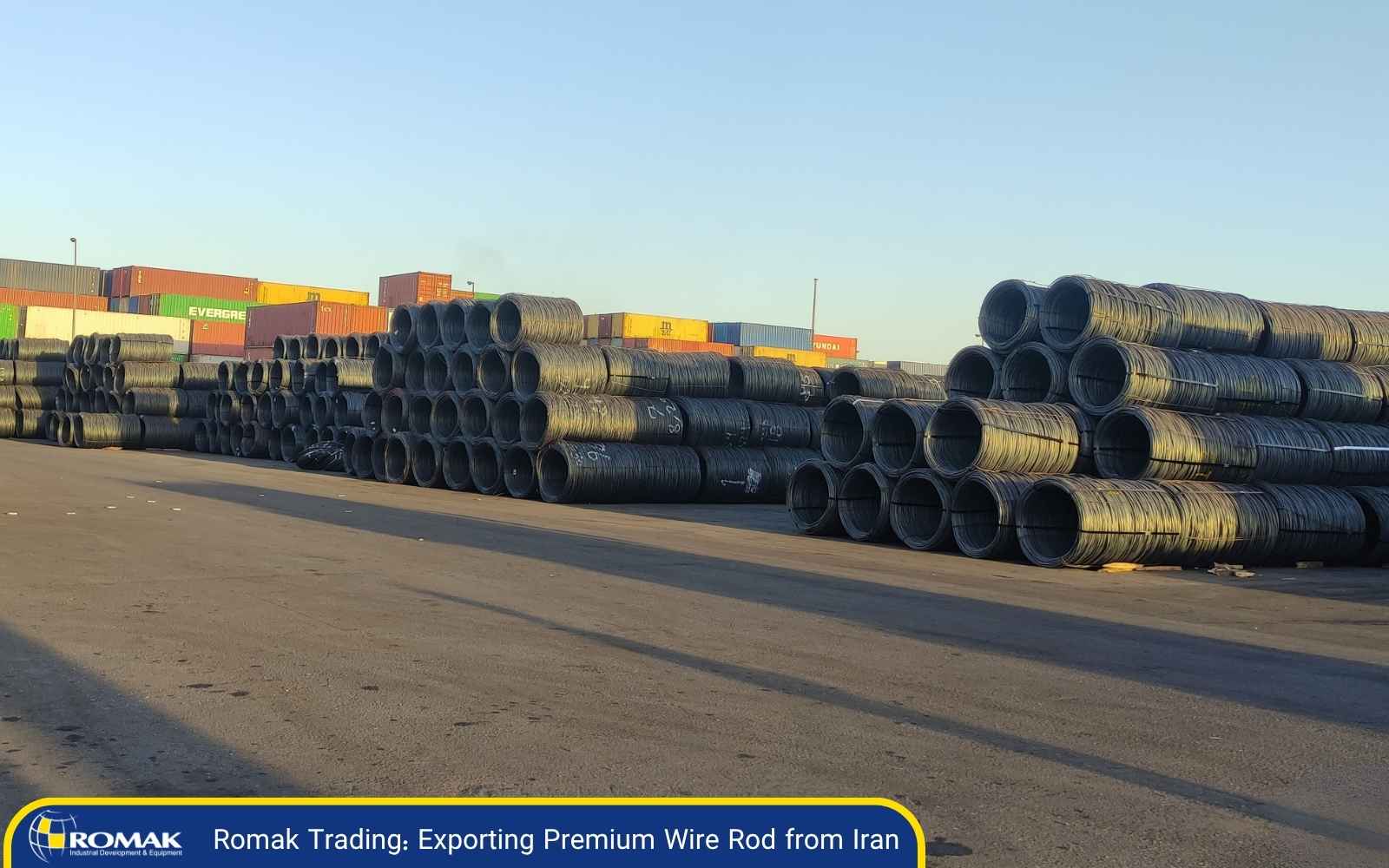 Premium steel coils ready for exporting wire rod from Iran to global markets