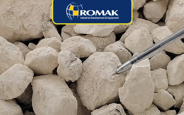 Quicklime lumps, calcium oxide for the steel industry, supplied by Romak Trading for bulk export markets